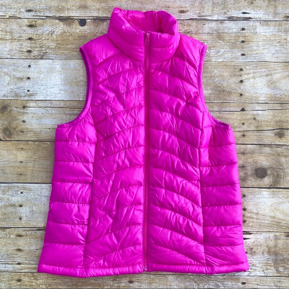 Old Navy Jackets & Coats Old Navy Hot Pink Light Puffer Vest Poshmark